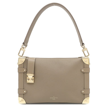 ルイヴィトン LOUIS VUITTON サイドトランク MM M25072 トープ グレインカーフレザー 2WAYバッグ ゴールド金具 ハンドバッグ ショルダー 肩掛け 斜め掛け