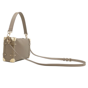 ルイヴィトン LOUIS VUITTON サイドトランク MM M25072 トープ グレインカーフレザー 2WAYバッグ ゴールド金具 ハンドバッグ ショルダー 肩掛け 斜め掛け