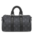ルイヴィトン LOUIS VUITTON キーポル バンドリエール 25 M46271 モノグラムエクリプス レザー モノグラムエクリプスリバースキャンバス 2WAYバッグ ガンメタル金具 黒 ショルダー ハンドバッグ
