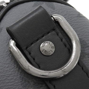 ルイヴィトン LOUIS VUITTON キーポル バンドリエール 25 M46271 モノグラムエクリプス レザー モノグラムエクリプスリバースキャンバス 2WAYバッグ ガンメタル金具 黒 ショルダー ハンドバッグ