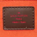ルイヴィトン LOUIS VUITTON サリア ミニ N51286 ダミエエベヌ ダミエキャンバス ハンドバッグ ゴールド金具 茶 赤