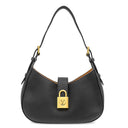ルイヴィトン LOUIS VUITTON ロウキー ショルダーバッグ M24611 ブラック グレインカーフレザー ショルダーバッグ ゴールド金具 黒 パドロックモチーフ ワンショルダー