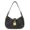 ルイヴィトン LOUIS VUITTON ロウキー ショルダーバッグ M24611 ブラック グレインカーフレザー ショルダーバッグ ゴールド金具 黒 パドロックモチーフ ワンショルダー