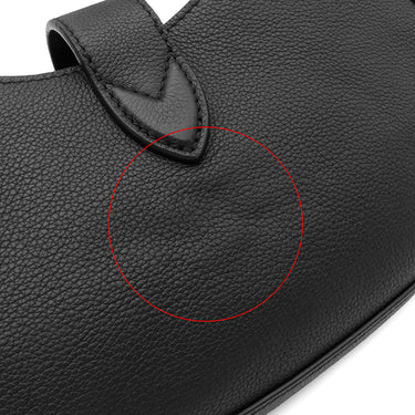 ルイヴィトン LOUIS VUITTON ロウキー ショルダーバッグ M24611 ブラック グレインカーフレザー ショルダーバッグ ゴールド金具 黒 パドロックモチーフ ワンショルダー