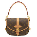 ルイヴィトン LOUIS VUITTON ソミュール BB M46740 モノグラム モノグラムキャンバス 2WAYバッグ ゴールド金具 茶 ハンドバッグ ショルダー