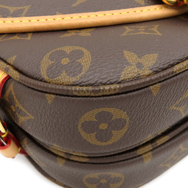 ルイヴィトン LOUIS VUITTON ソミュール BB M46740 モノグラム モノグラムキャンバス 2WAYバッグ ゴールド金具 茶 ハンドバッグ ショルダー