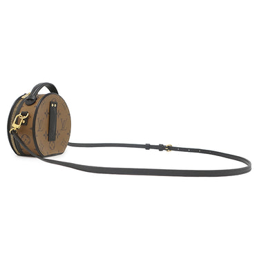 ルイヴィトン LOUIS VUITTON ミニ ボワットシャポー M68276 モノグラムリバース レザー モノグラムリバースキャンバス ショルダーバッグ ゴールド金具 茶 ショルダー