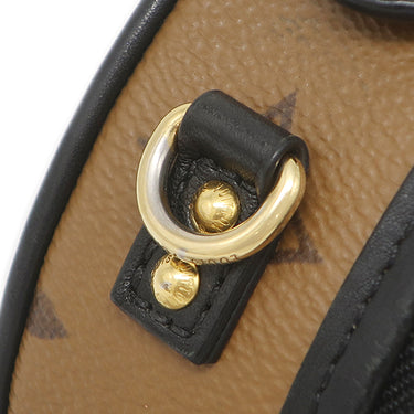 ルイヴィトン LOUIS VUITTON ミニ ボワットシャポー M68276 モノグラムリバース レザー モノグラムリバースキャンバス ショルダーバッグ ゴールド金具 茶 ショルダー