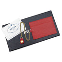 プラダ PRADA トライアングル ロゴ 1MH132 FUOCO レザー サフィアーノレザー 長財布 ゴールド金具 赤 フォーコ 二つ折り 三角ロゴ