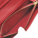 プラダ PRADA トライアングル ロゴ 1MH132 FUOCO レザー サフィアーノレザー 長財布 ゴールド金具 赤 フォーコ 二つ折り 三角ロゴ