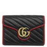 グッチ GUCCI ロゴ チェーンウォレット 573807 ブラック×レッド レザー ショルダーバッグ ヴィンテージ金具 GG