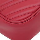 グッチ GUCCI スモール カメラバッグ 447632 レッド レザー シェブロンキルティングレザー ショルダーバッグ ゴールド金具 キルティング