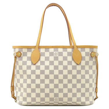ルイヴィトン LOUIS VUITTON ネヴァーフル PM N51110 ダミエアズール ダミエアズールキャンバス トートバッグ ゴールド金具 ベージュ トート