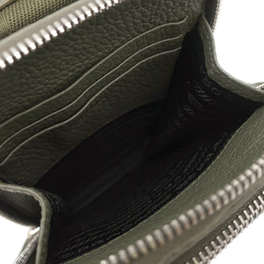 プラダ PRADA レザー スマートフォンケース 2ZH195 LODEN レザー ヴィッテロダイノ ショルダーバッグ 三角ロゴ ショルダー ポシェット