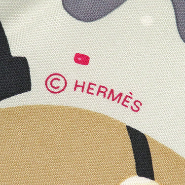 エルメス HERMES カレ90 CARRE モーヴ×グリペルル×ボワドゥローズ シルク スカーフ 【コスチューム ドゥ フェット】