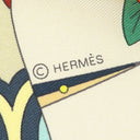 エルメス HERMES カレ90 CARRE ヴァニラ×ヴェール×オレンジ シルク スカーフ 【LE SACRE DES SAISONS/四季の祭典】