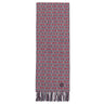 エルメス HERMES Hエコセ レクトヴェルソ H393832T ネイビー×レッド カシミヤ マフラー 紺 赤 チェック カシミヤ100％