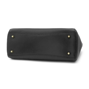 フルラ FURLA テッサ ブラック レザー 2WAYバッグ ゴールド金具 ハンドバッグ ショルダー