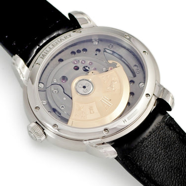 腕時計 オーデマピゲ AUDEMARS PIGUET ミレネリー 4101 15350ST.OO.D002CR.01 自動巻き メンズ OH済 スケルトン ローマン オフセンター
