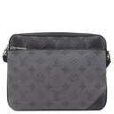 ルイヴィトン LOUIS VUITTON トリオ メッセンジャー M69443 モノグラムエクリプス モノグラムエクリプス モノグラムエクリプスリバースキャンバス ショルダーバッグ シルバー金具 黒 グレー