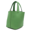 エルメス HERMES ピコタンロック 18 PM ヴェールユッカ トリヨンクレマンス ハンドバッグ シルバー金具 新品 未使用 緑 2026年製