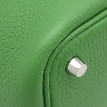 エルメス HERMES ピコタンロック 18 PM ヴェールユッカ トリヨンクレマンス ハンドバッグ シルバー金具 新品 未使用 緑 2026年製