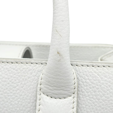 シャネル CHANEL ネオ エグゼクティブ スモール A69929 ホワイト レザー 2WAYバッグ シルバー金具 白 ココマーク トート ショルダー