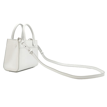 シャネル CHANEL ネオ エグゼクティブ スモール A69929 ホワイト レザー 2WAYバッグ シルバー金具 白 ココマーク トート ショルダー
