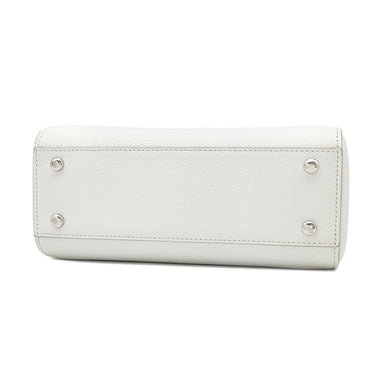 シャネル CHANEL ネオ エグゼクティブ スモール A69929 ホワイト レザー 2WAYバッグ シルバー金具 白 ココマーク トート ショルダー