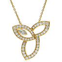 ハリーウィンストン Harry Winston リリークラスター PEDYMQRFLE イエローゴールド K18YG ダイヤモンド ネックレス ダイヤ マーキス ブリリアントカット 750YG