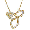 ハリーウィンストン Harry Winston リリークラスター PEDYMQRFLE イエローゴールド K18YG ダイヤモンド ネックレス ダイヤ マーキス ブリリアントカット 750YG
