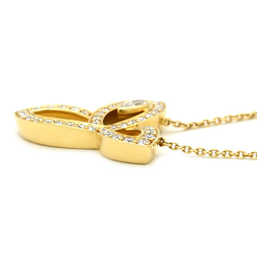 ハリーウィンストン Harry Winston リリークラスター PEDYMQRFLE イエローゴールド K18YG ダイヤモンド ネックレス ダイヤ マーキス ブリリアントカット 750YG