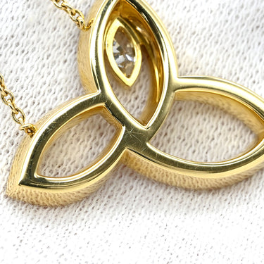 ハリーウィンストン Harry Winston リリークラスター PEDYMQRFLE イエローゴールド K18YG ダイヤモンド ネックレス ダイヤ マーキス ブリリアントカット 750YG