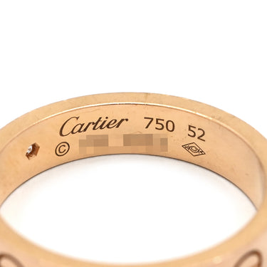 カルティエ Cartier ミニラブリング 1Pダイヤ B4050700 ピンクゴールド K18PG ダイヤモンド #52(JP12) リング 指輪 スモールモデル LOVE Ring 18K 750PG 12号