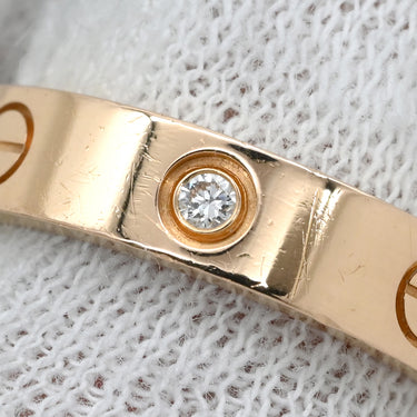 カルティエ Cartier ミニラブリング 1Pダイヤ B4050700 ピンクゴールド K18PG ダイヤモンド #52(JP12) リング 指輪 スモールモデル LOVE Ring 18K 750PG 12号