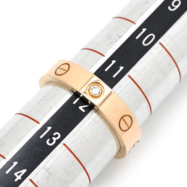 カルティエ Cartier ミニラブリング 1Pダイヤ B4050700 ピンクゴールド K18PG ダイヤモンド #52(JP12) リング 指輪 スモールモデル LOVE Ring 18K 750PG 12号