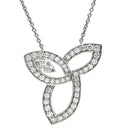 ハリーウィンストン Harry Winston リリークラスター PEDPMORFLC プラチナシルバー K18YG ダイヤモンド ネックレス ダイヤ マーキス ブリリアントカット プラチナ