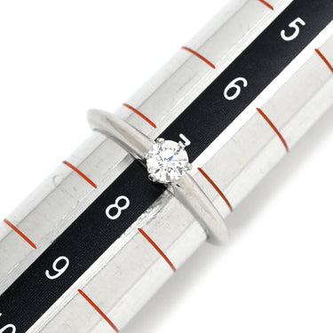 ティファニー Tiffany & Co ソリティア ダイヤリング プラチナシルバー Pt950 ダイヤモンド リング 指輪 T＆Co. 一粒 1P 立爪 0.20ct プラチナ950 7号