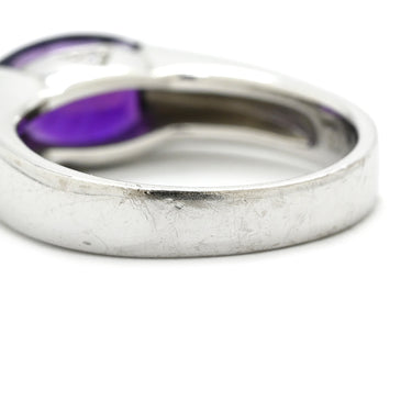 タサキ TASAKI アメジスト ダイヤ パープル×ホワイトゴールド K18WG アメジスト ダイヤモンド リング 指輪 紫 TASAKI 18K 750 WG 13号