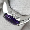 タサキ TASAKI アメジスト ダイヤ パープル×ホワイトゴールド K18WG アメジスト ダイヤモンド リング 指輪 紫 TASAKI 18K 750 WG 13号