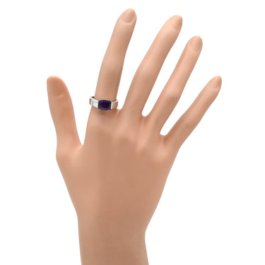 タサキ TASAKI アメジスト ダイヤ パープル×ホワイトゴールド K18WG アメジスト ダイヤモンド リング 指輪 紫 TASAKI 18K 750 WG 13号