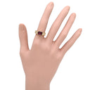 タサキ TASAKI ロードライトガーネット ダイヤ ワインレッド×イエローゴールド K18YG ロードライトガーネット ダイヤモンド リング 指輪 TASAKI 赤 Au750 18K オクタゴン ヴィンテージ 10号