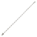 ライン LINE ダイヤ デザインブレスレット ホワイトゴールド K18WG ダイヤモンド ブレスレット 18K 750 WG LINE