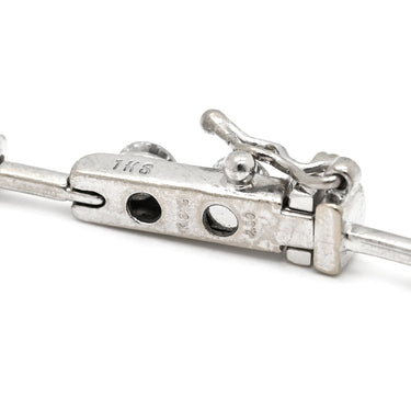 ライン LINE ダイヤ デザインブレスレット ホワイトゴールド K18WG ダイヤモンド ブレスレット 18K 750 WG LINE