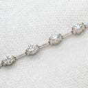 ライン LINE ダイヤ デザインブレスレット ホワイトゴールド K18WG ダイヤモンド ブレスレット 18K 750 WG LINE