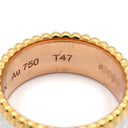 ブシュロン BOUCHERON キャトル ホワイト スモール JRG01596 ホワイト×イエローゴールド×ピンクゴールド×ホワイトゴールド K18YG K18PG K18WG セラミック #T47(JP7) リング 指輪 18K 750 YG PG WG セラミック 7号