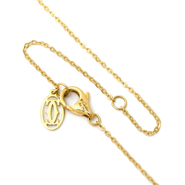 カルティエ Cartier ベビー トリニティ 1Pダイヤ イエローゴールド×ホワイトゴールド×ピンクゴールド K18YG K18WG K18PG ダイヤモンド ネックレス 3カラー Au750 18K 18金