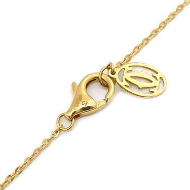 カルティエ Cartier ベビー トリニティ 1Pダイヤ イエローゴールド×ホワイトゴールド×ピンクゴールド K18YG K18WG K18PG ダイヤモンド ネックレス 3カラー Au750 18K 18金