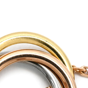 カルティエ Cartier ベビー トリニティ イエローゴールド×ホワイトゴールド×ピンクゴールド K18YG K18WG K18PG ネックレス 3カラー Au750 18K 18金 Wチェーン