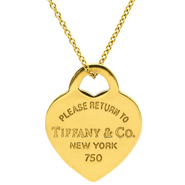 ティファニー Tiffany & Co リターン トゥ ハートタグ ペンダント 60011443 イエローゴールド K18YG ネックレス T＆Co.18K 750 YG